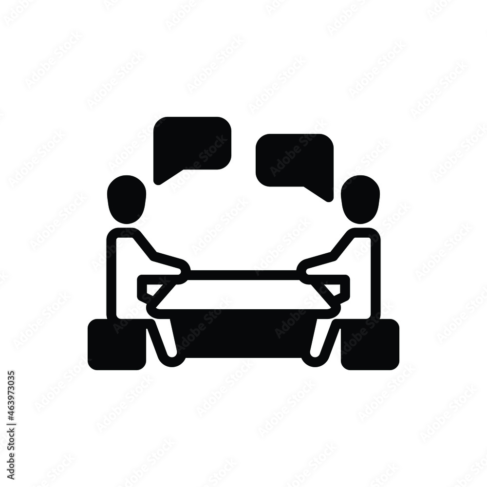 Black solid icon for discuss Black solid icon for discuss