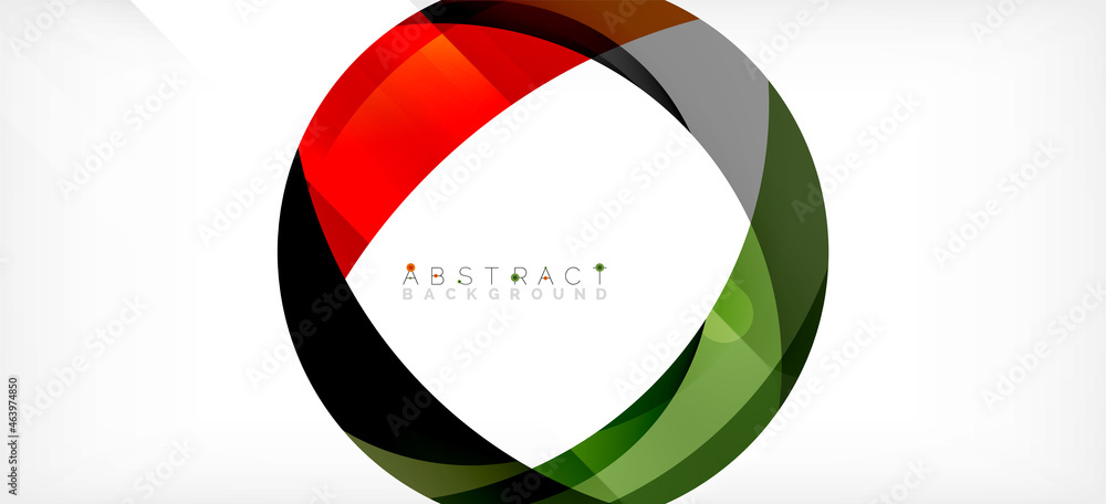 Color circle shapes, minimal geometric background. Trendy dynamic composition. Vector Illustration For Wallpaper, Banner, Background, Landing Page Color circle shapes, minimal geometric background. Trendy dynamic composition. Vector Illustration For Wallpaper, Banner, Background, Landing Page