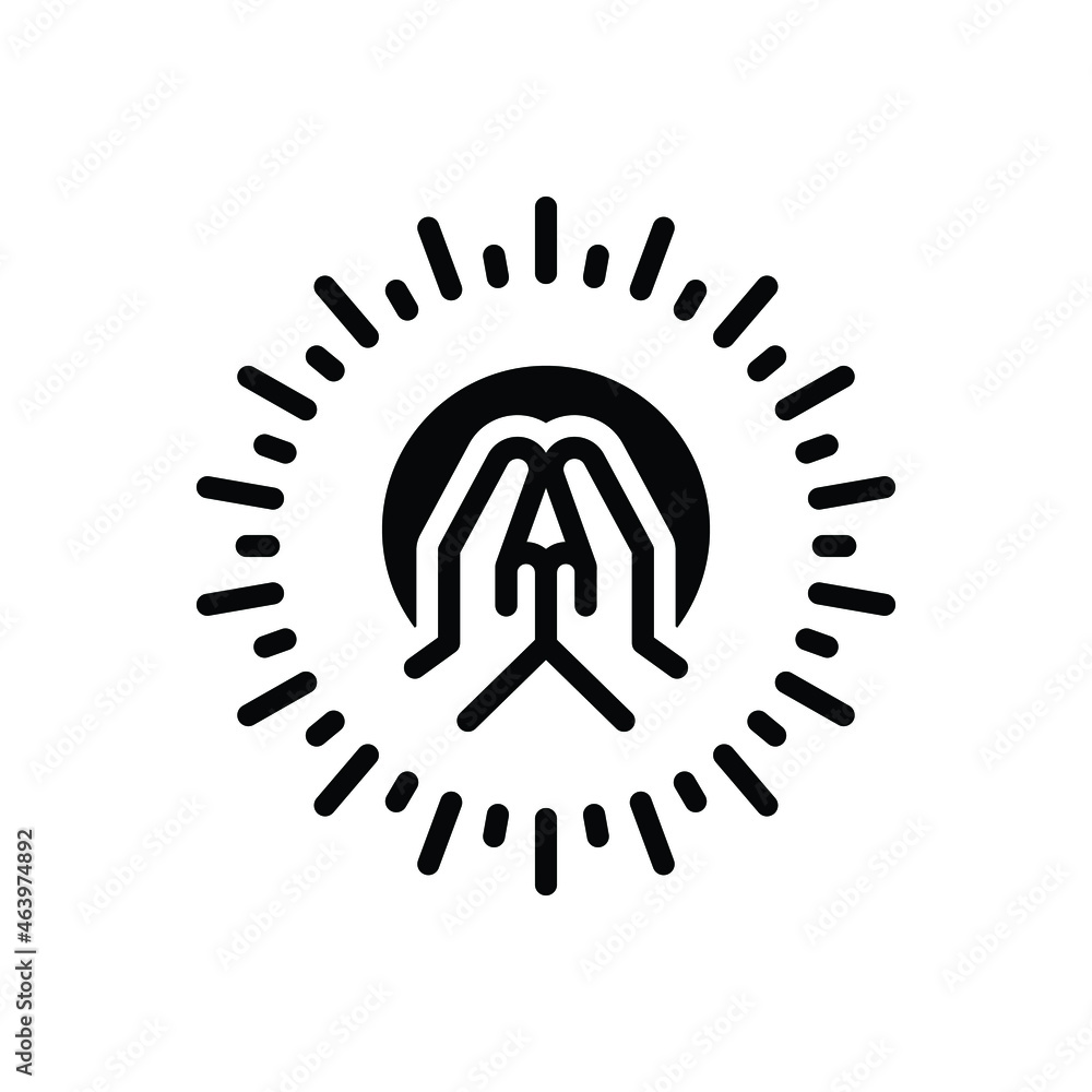 Black solid icon for bless Black solid icon for bless