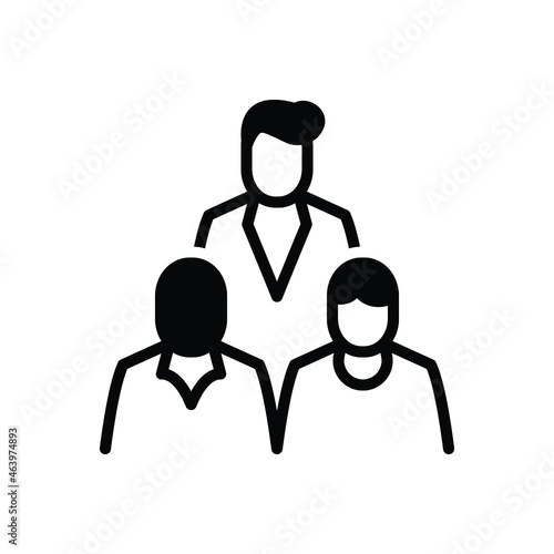 Black solid icon for citizen