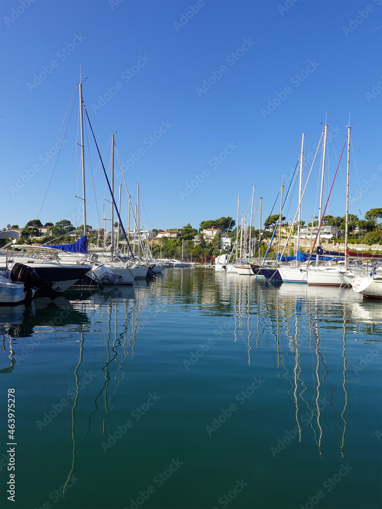 View of the Carry le Rouet marina near Marseille.Provence.