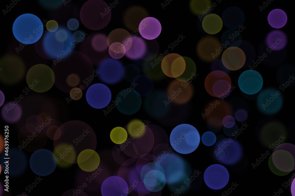bokeh image on black background bokeh image on black background
