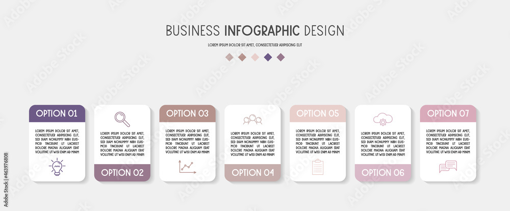 Pastel coloured infograph with business icons. Vector Pastel coloured infograph with business icons. Vector