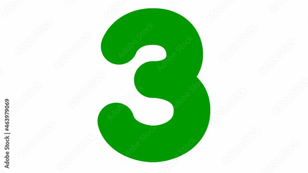 Funny children green numbers. Count from 1 to 10. The numbers appear and disappear in turn. Vector illustration isolated on white background. Funny children green numbers. Count from 1 to 10. The numbers appear and disappear in turn. Vector illustration isolated on white background.
