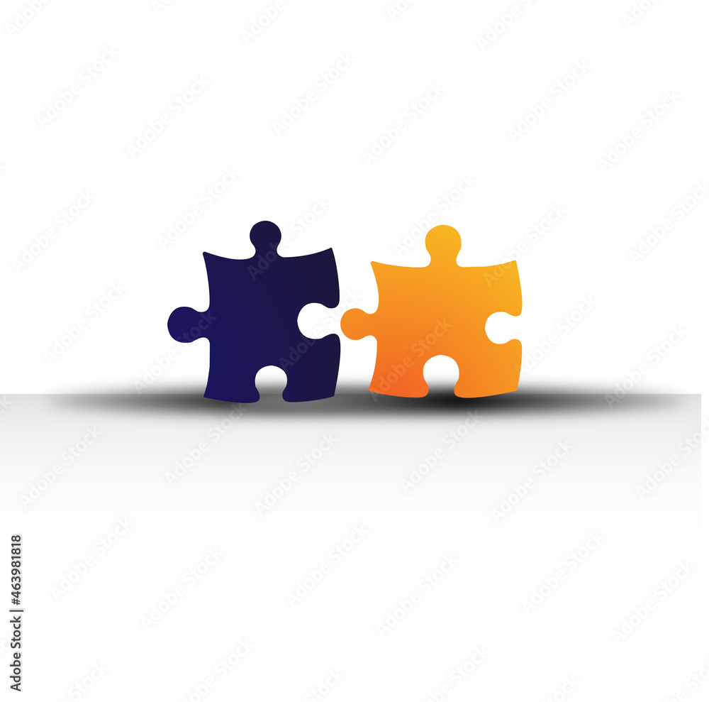 assembling jigsaw puzzle and represent team support and help concept assembling jigsaw puzzle and represent team support and help concept