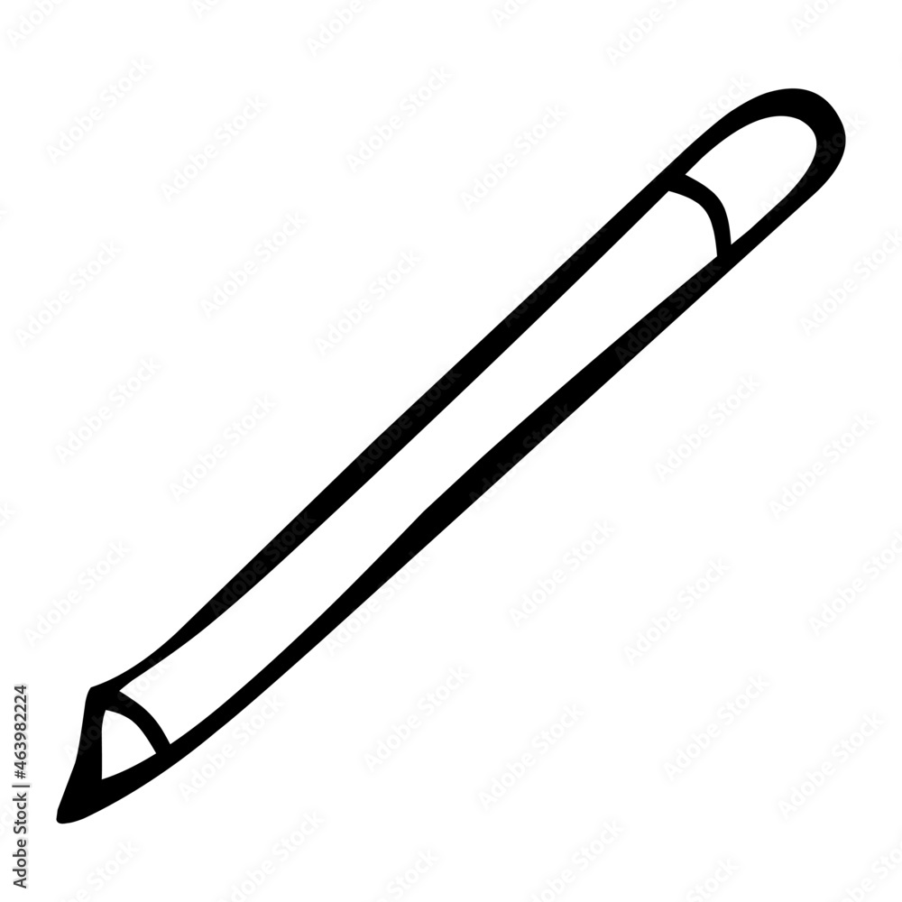 eyeliner of cosmetics hand drawn illustration eyeliner of cosmetics hand drawn illustration