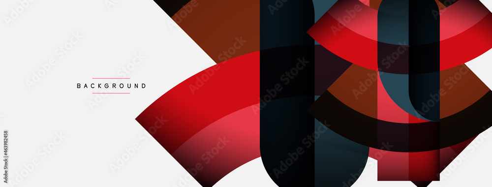 Trendy shapes, color minimal design composition, lines and shadows for wallpaper banner background or landing page Trendy shapes, color minimal design composition, lines and shadows for wallpaper banner background or landing page