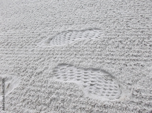 footprints in sand