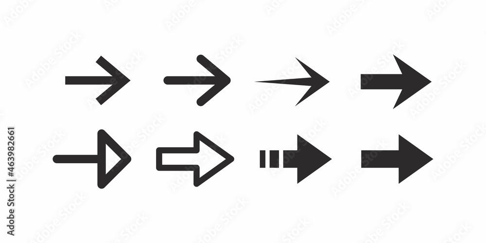 Arrows icon set. Arrows vector set. Flat Arrows icon isolated on a white background. Arrows icon set. Arrows vector set. Flat Arrows icon isolated on a white background.