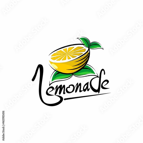 fresh lemon logo illustration vector
