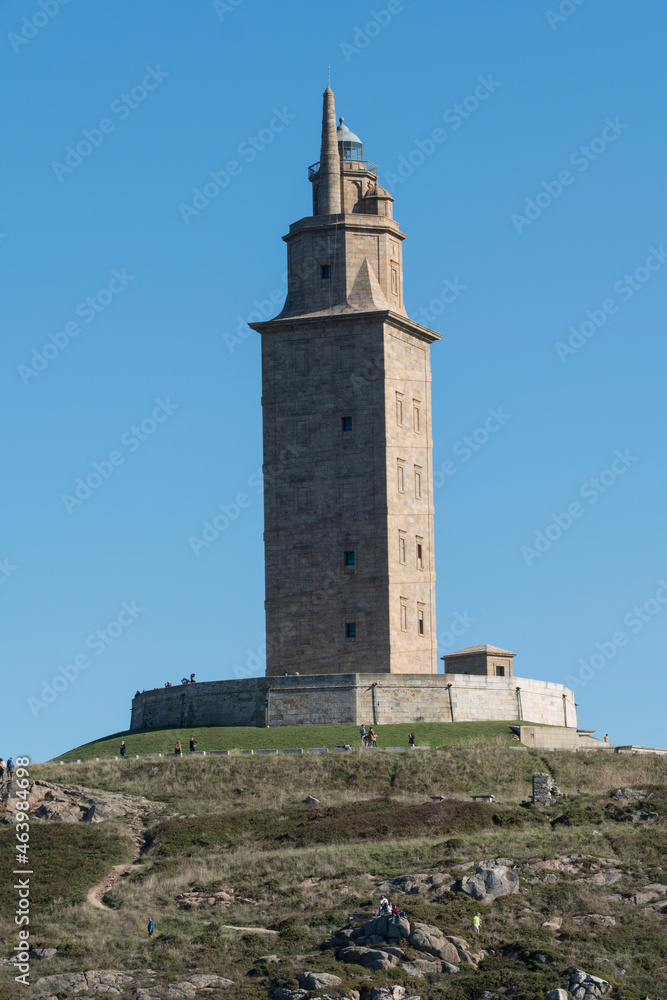 lighthouse tower of Hercules, A Coruña, Galicia
