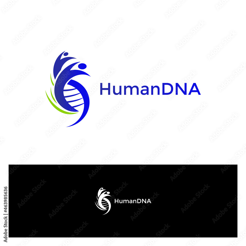 DNA people vector logo design. Medicine person icon symbol. Man science tech logotype. DNA people vector logo design. Medicine person icon symbol. Man science tech logotype.