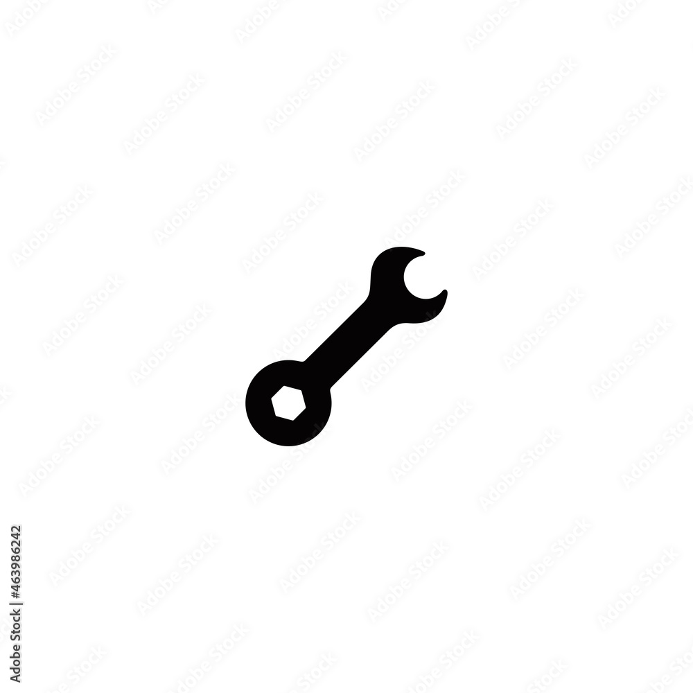 Wrench simple flat icon vector illustration Wrench simple flat icon vector illustration
