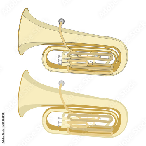 Set of music gold tube instrument jazz musical instruments with stroke
