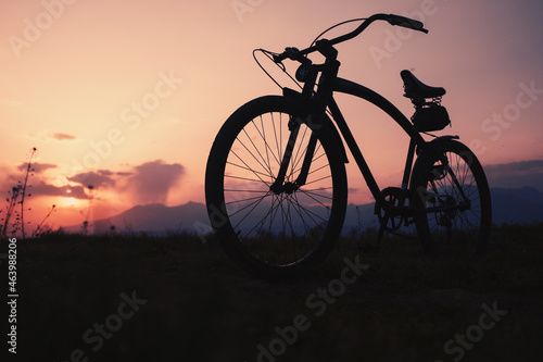 Bicicletta al tramonto