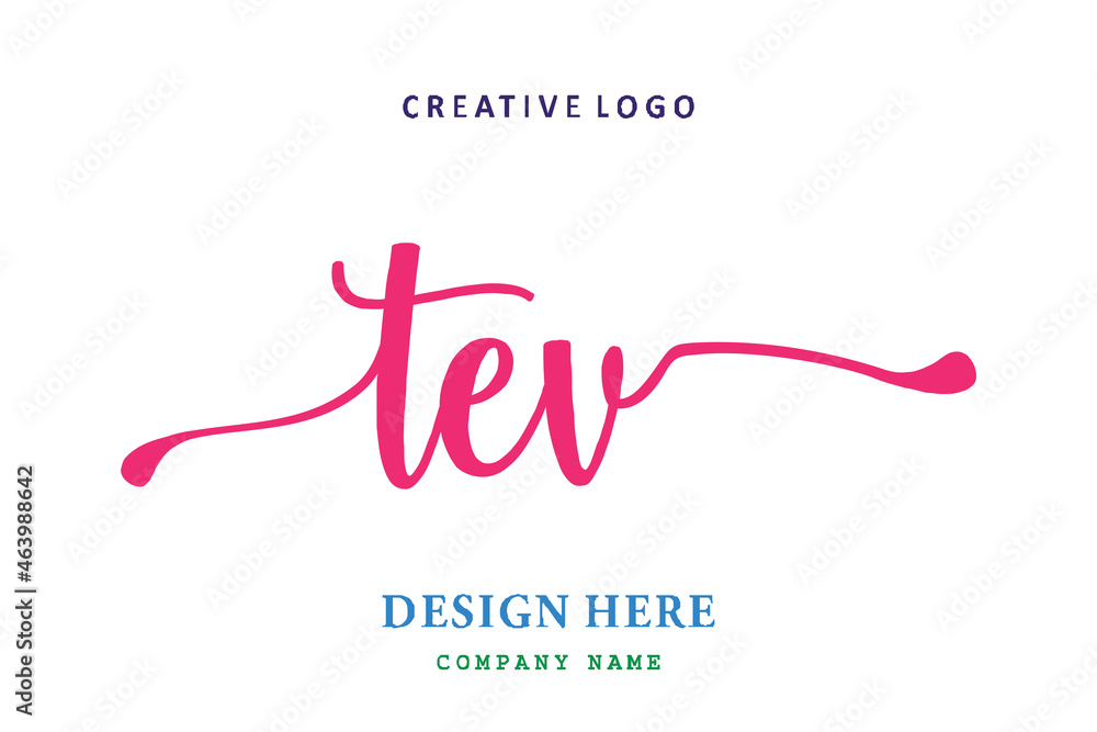 TEV lettering logo is simple, easy to understand and authoritative TEV lettering logo is simple, easy to understand and authoritative