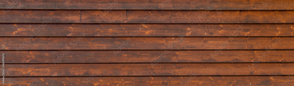 Fototapeta premium texture of brown wood planks wall. background of wooden surface