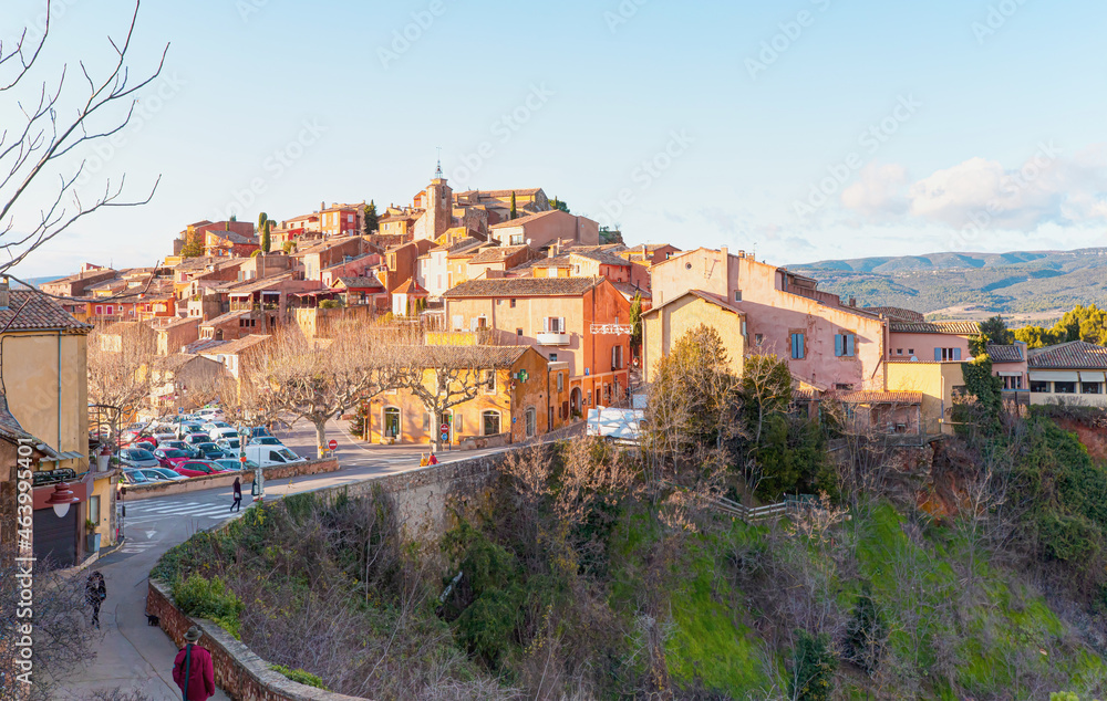 Hilltop medieval village of Roussilon -Provence, France