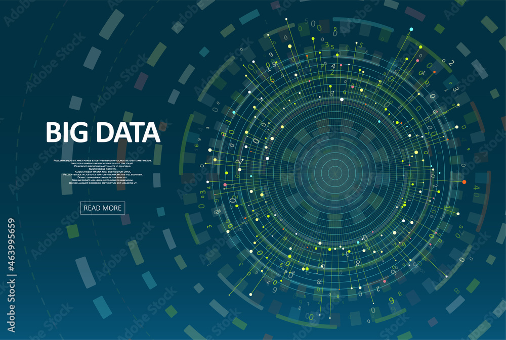 Obraz premium Abstract big data visualization