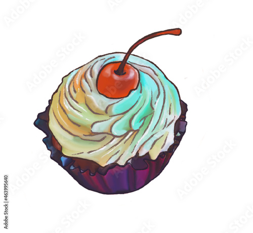 cherry muffin