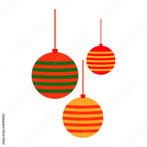 ball christmas ornaments Icon Vector For Web, Presentation, Logo, Icon, Etc