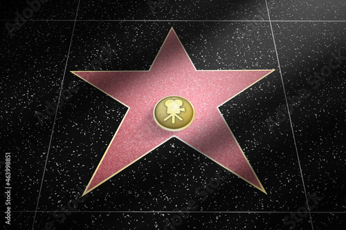 Hollywood Star Framed Film. With blank space for name from Hollywood Boulevard USA