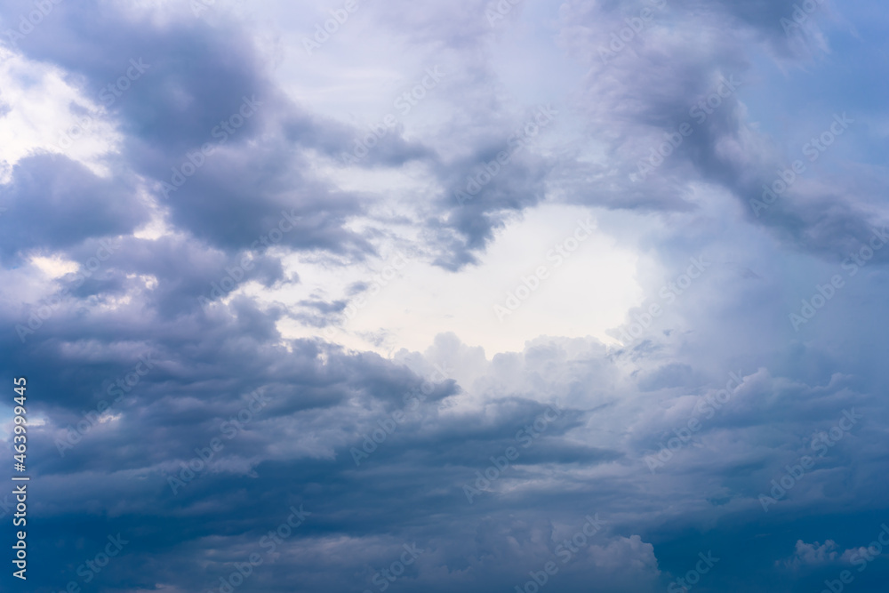 Dramatic cloud sky background Heawy rainy clouds Beautiful cloudscape