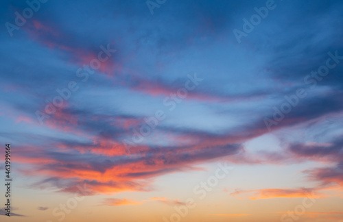 Colorful sunset sky background © Vastram