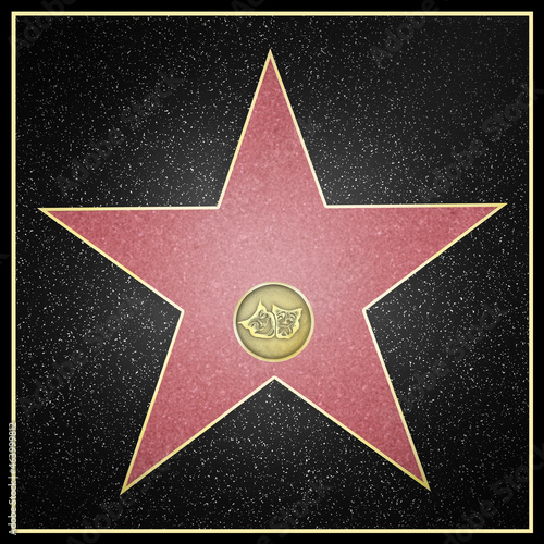 Hollywood Star Framed Theater. With blank space for name from Hollywood Boulevard USA