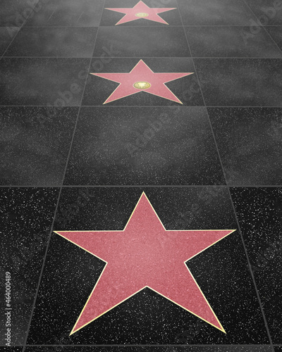 Fototapeta Hollywood Star Framed Boulevard