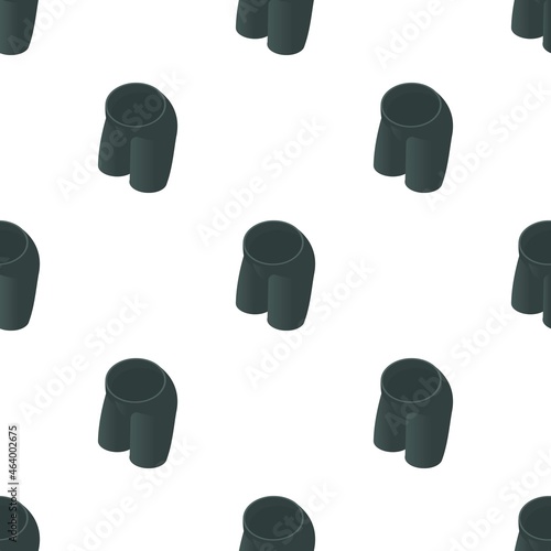 Black tight cycling shorts pattern seamless background texture repeat wallpaper geometric vector