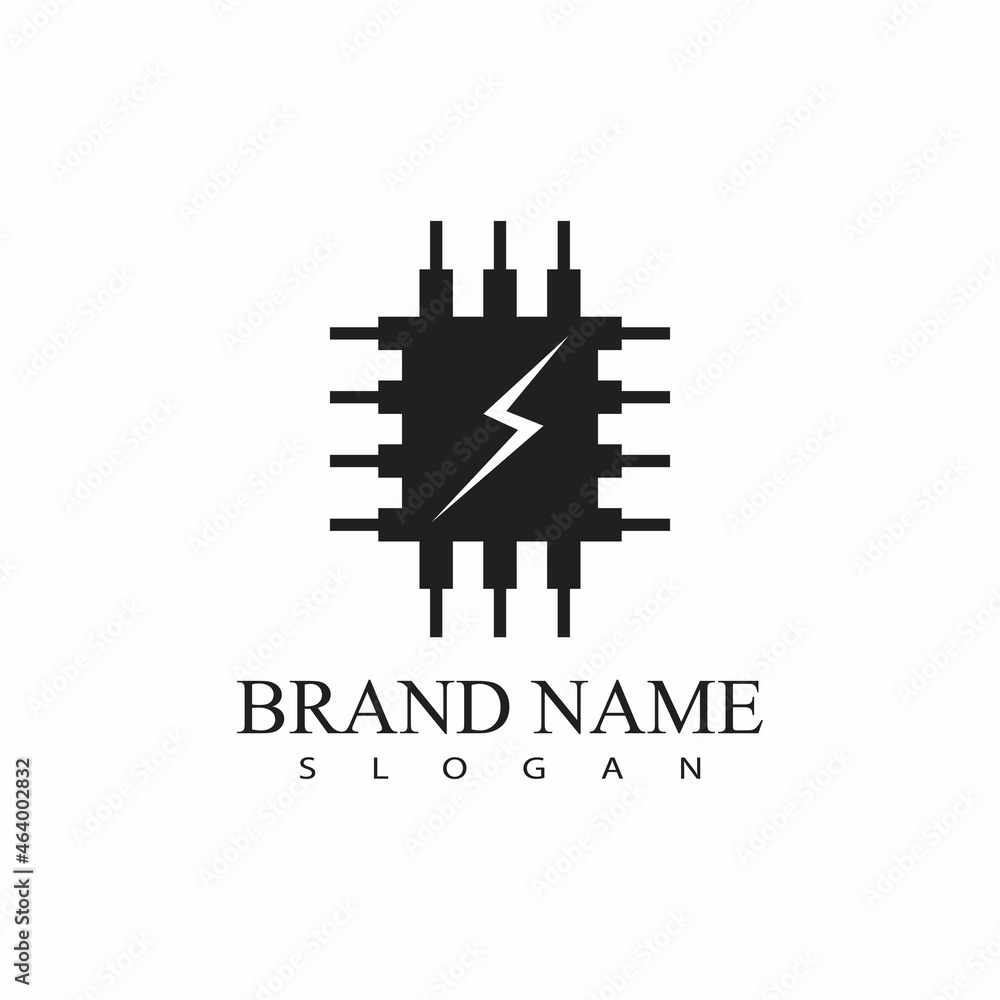 Circuit Logo Template vector illustration icon design Circuit Logo Template vector illustration icon design