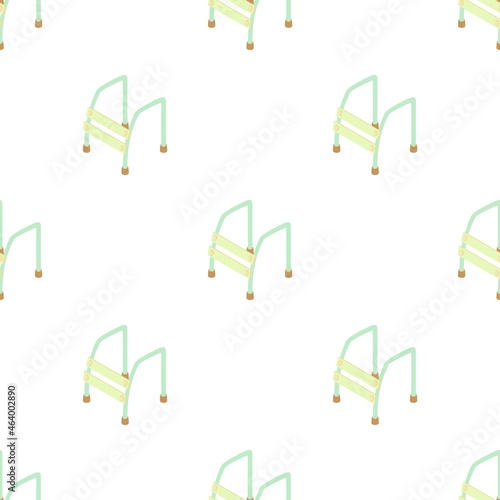 Walking frame pattern seamless background texture repeat wallpaper geometric vector
