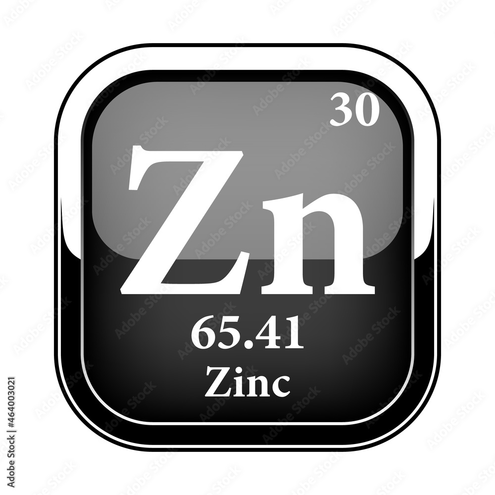 The periodic table element Zinc. Vector illustration The periodic table element Zinc. Vector illustration