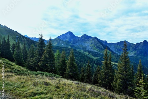 Austrian Alps-view of the massif Dachstein