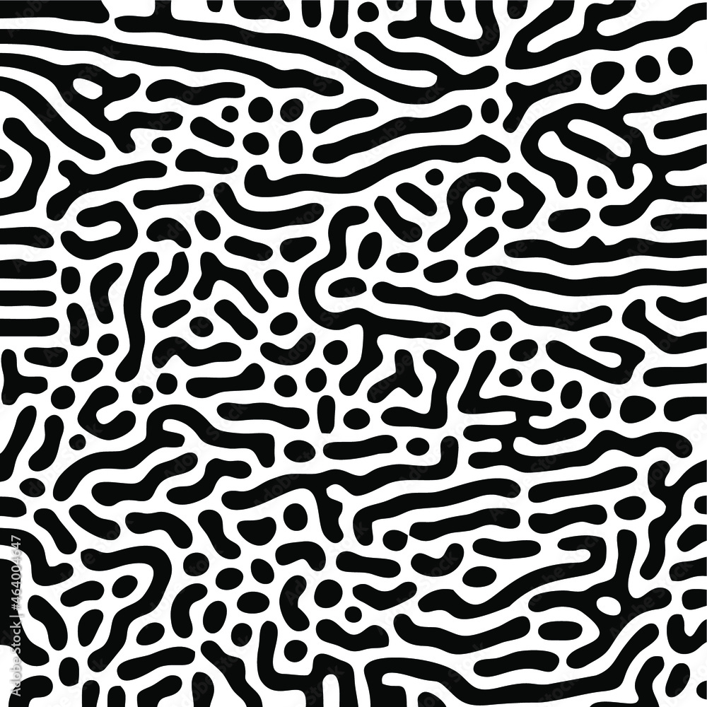 Turing Pattern Seamless Black Background Turing Pattern Seamless Black Background
