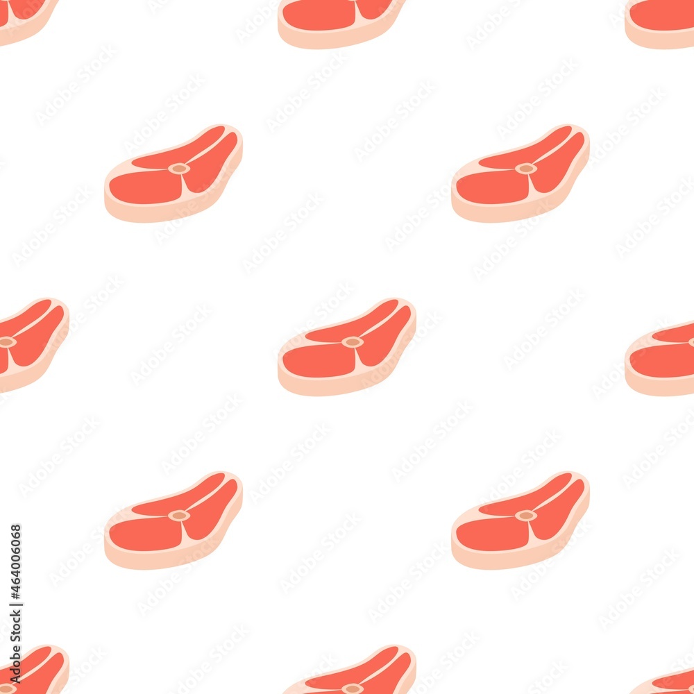 Uncooked steak pattern seamless background texture repeat wallpaper geometric vector