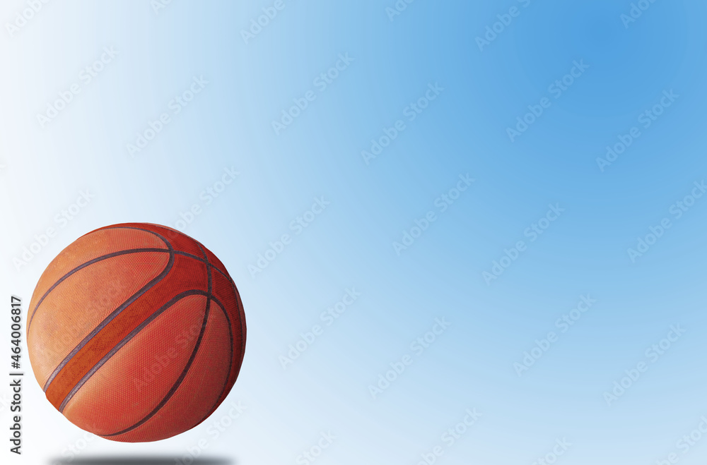 Basketball ball That is separated from the floor of sports clipping part
