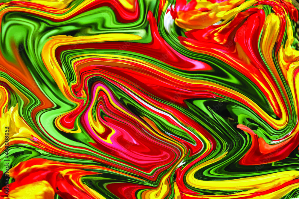 Obraz premium Abstract colorful background. Colorful abstract geometric background. Liquid dynamic gradient waves background.