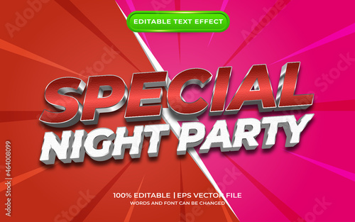 Special night party text effect