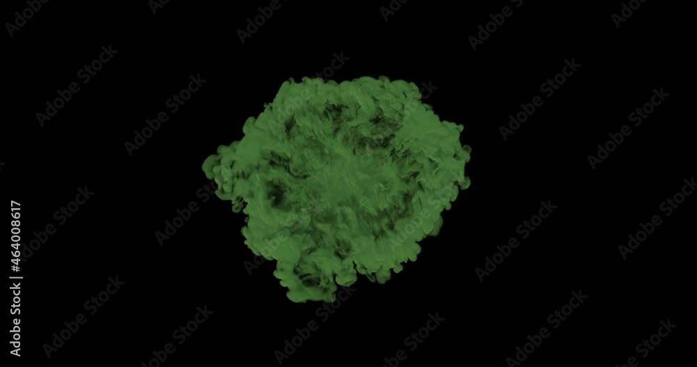 Green Shockwave Transition, upper view, black background 4K Green Shockwave Transition, upper view, black background 4K