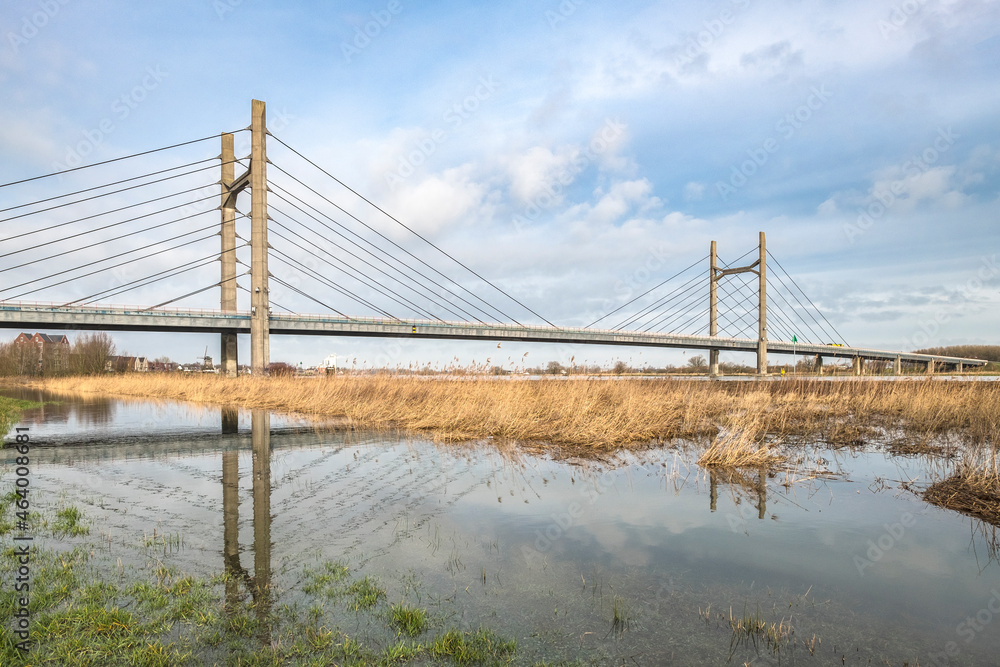 Molenbrug over de IJssel bij Kampen, Overijssel Province, The Netherlands Molenbrug over de IJssel bij Kampen, Overijssel Province, The Netherlands