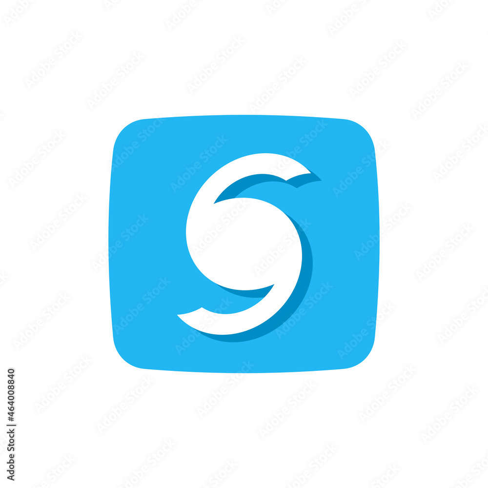 S letter application technology logo design S letter application technology logo design
