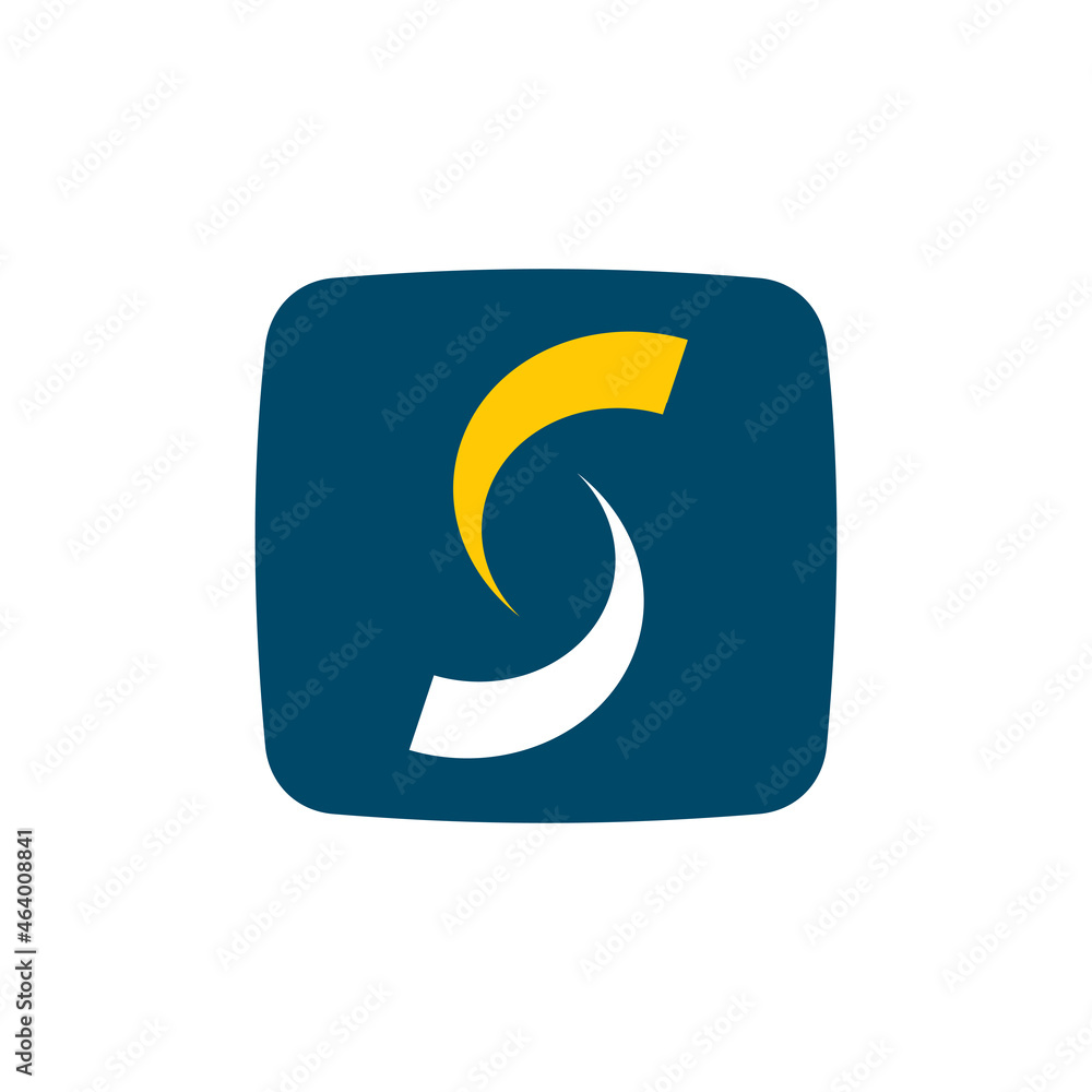 S letter application technology logo design S letter application technology logo design