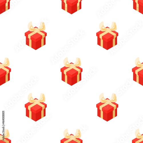 Christmas box pattern seamless background texture repeat wallpaper geometric vector