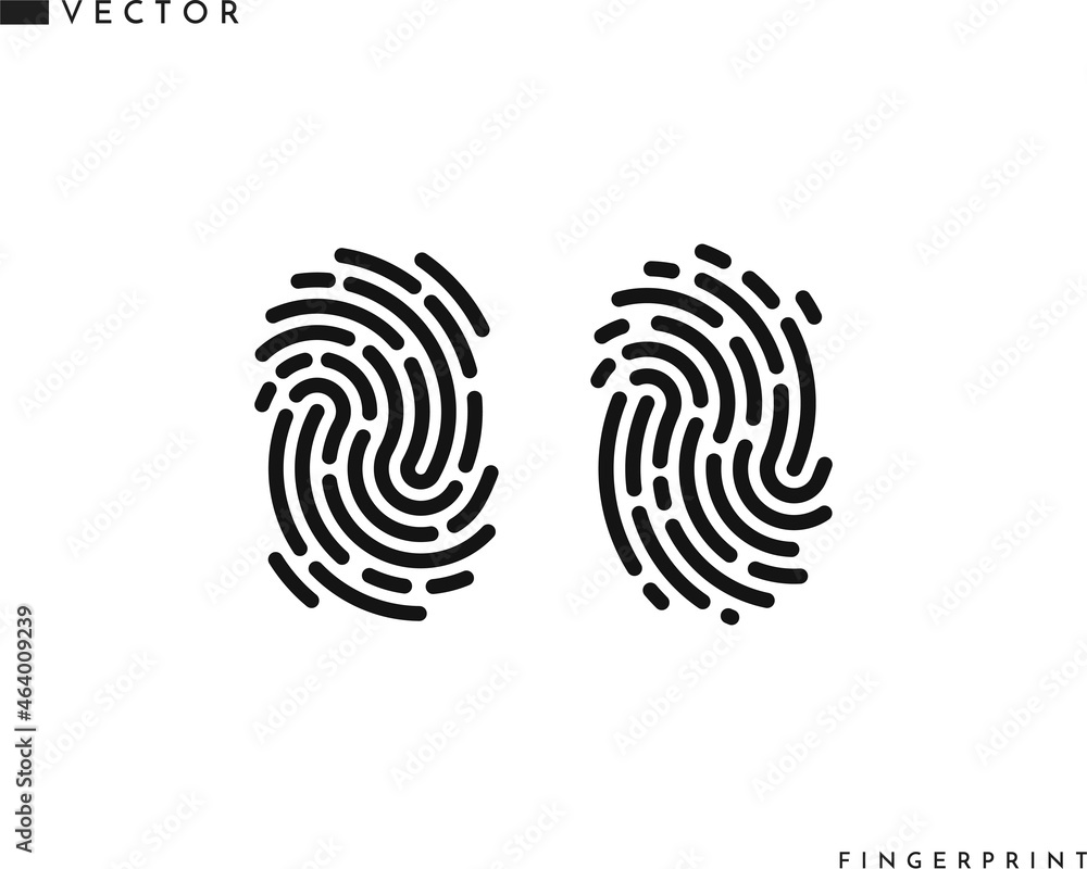 Fingerprint vector icon Fingerprint vector icon