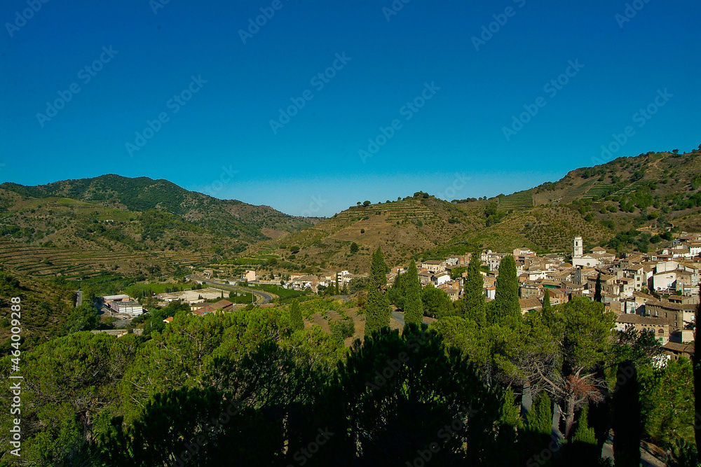 Vista de la localidas Porrera en la comarca del Priorat, provincia de Tarragona, Catalunya.