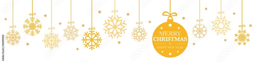 hanging snow flakes for christmas and greetings
