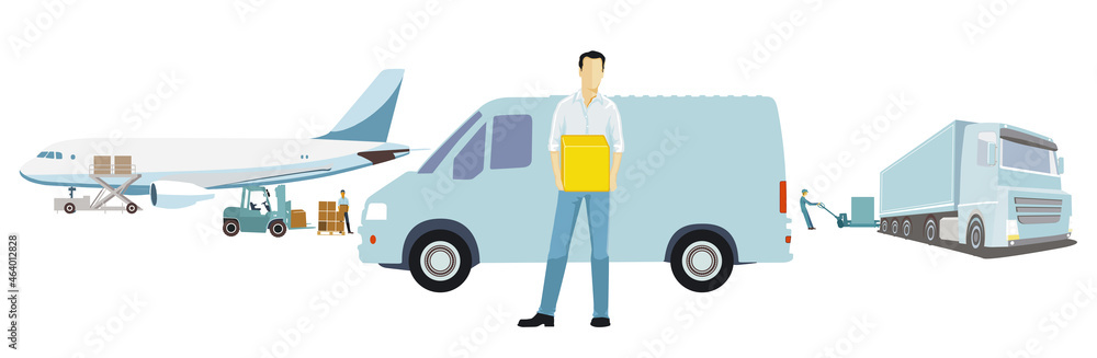 Zustellen, Lieferung-Logistik, Paket Boten. Lieferanten Zustellen, Lieferung-Logistik, Paket Boten. Lieferanten