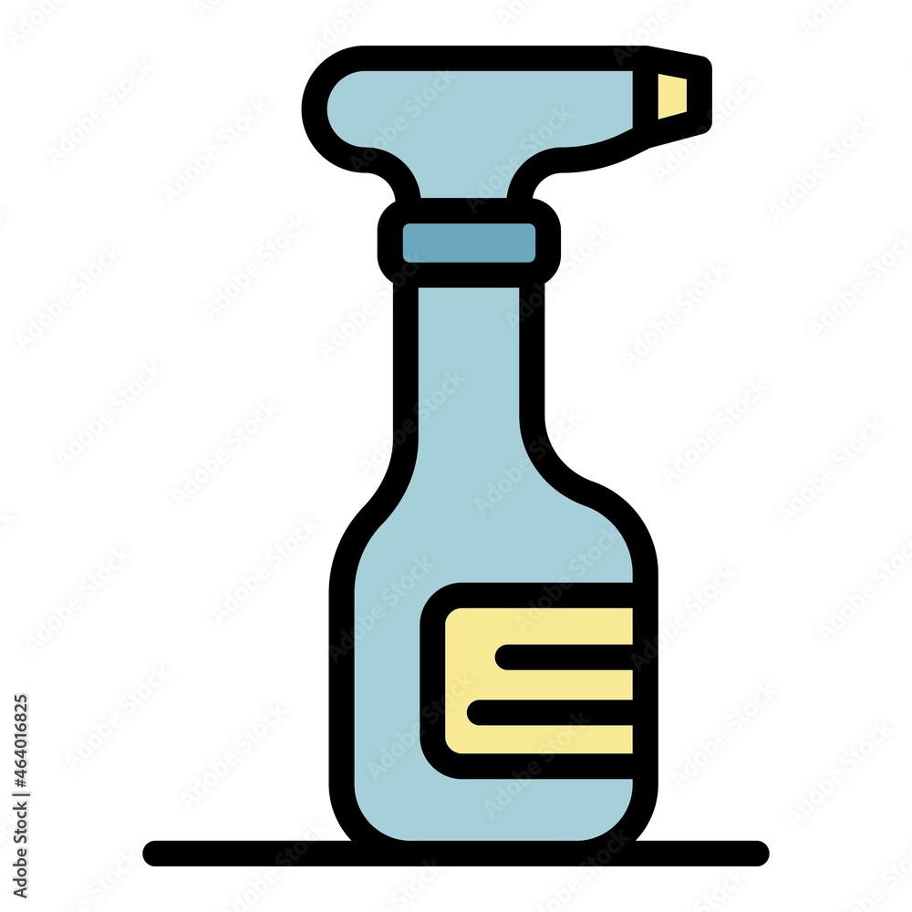 Cleaner spray icon. Outline cleaner spray vector icon color flat isolated Cleaner spray icon. Outline cleaner spray vector icon color flat isolated